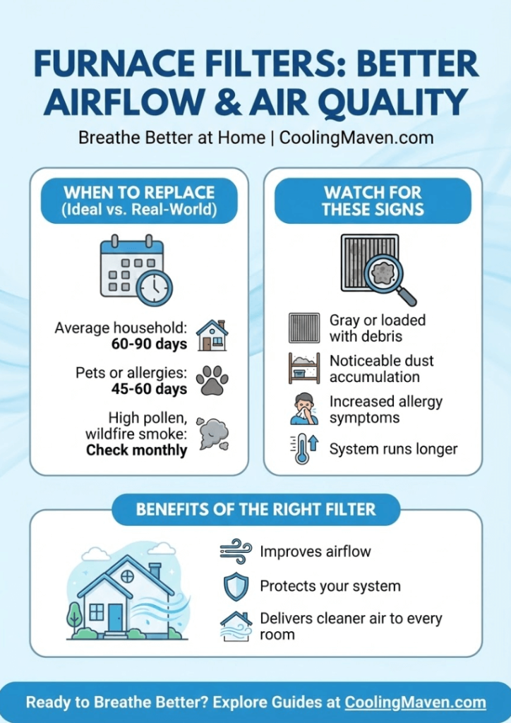 Furnace Filters That Improve Airflow and Indoor Air Quality | Breathe Better at Home 2 Infographic for Furnace Filters That Improve Airflow and Indoor Air Quality | Breathe Better at Home